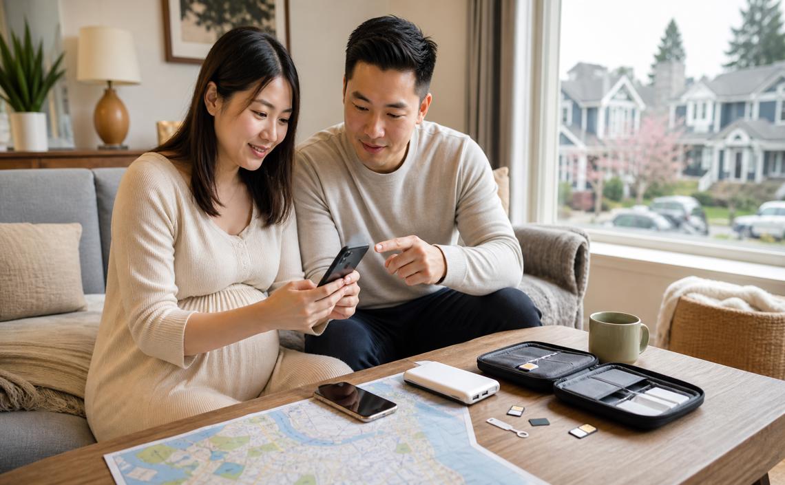 前往加拿大待產,手機門號與網路怎麼準備?SIM 卡、eSIM、漫遊、當地號碼與緊急通訊規劃