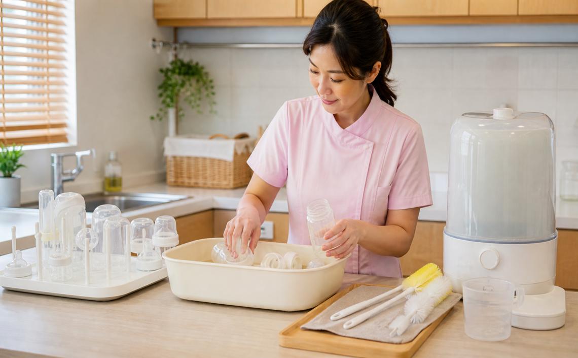 新生兒奶瓶怎麼清洗與消毒?拆洗、消毒、乾燥保存與避免二次污染的完整指南
