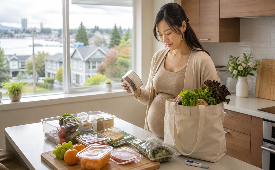 在加拿大懷孕期間如何降低李斯特菌風險？即食肉品、乳製品、生菜與剩食的食品安全指南