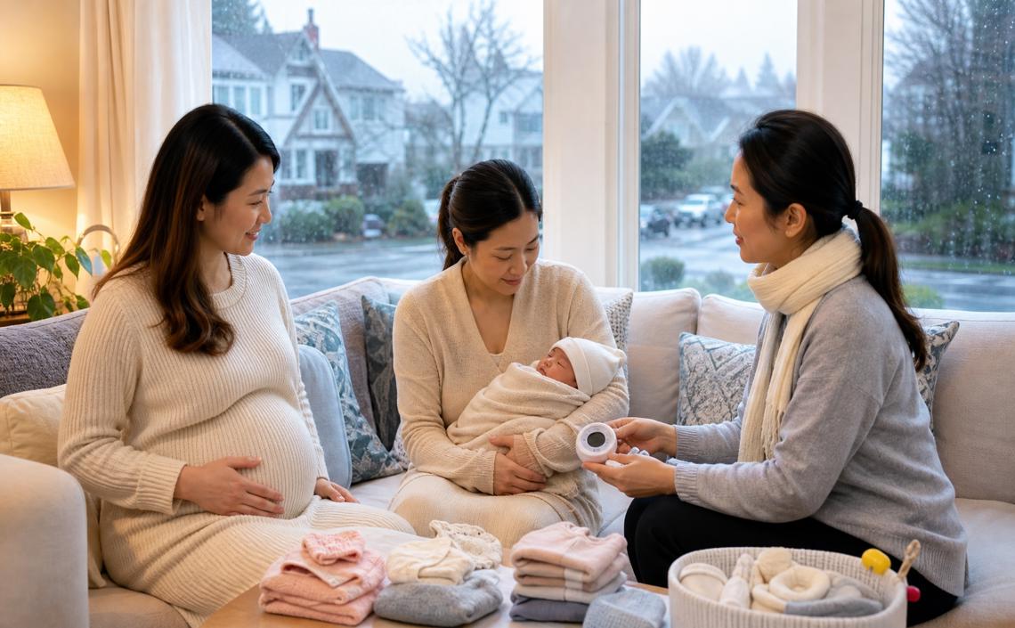 加拿大寒流期間如何照顧孕婦與新生兒?保暖穿搭、室內溫濕度與外出安全指南