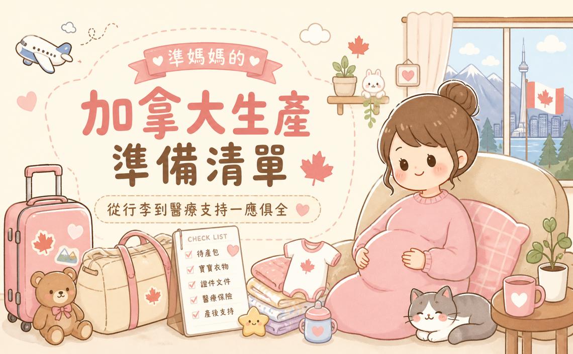 準媽媽的加拿大生產準備清單：從行李到醫療支持一應俱全