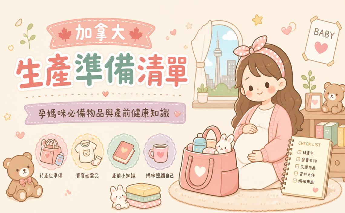 加拿大生產準備清單:孕媽咪必備物品與產前檢查