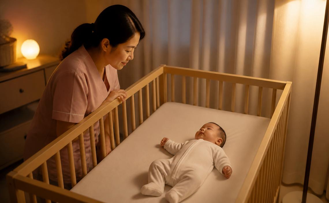 新生兒怎麼睡才安全?仰睡姿勢、嬰兒床環境與夜間照護重點