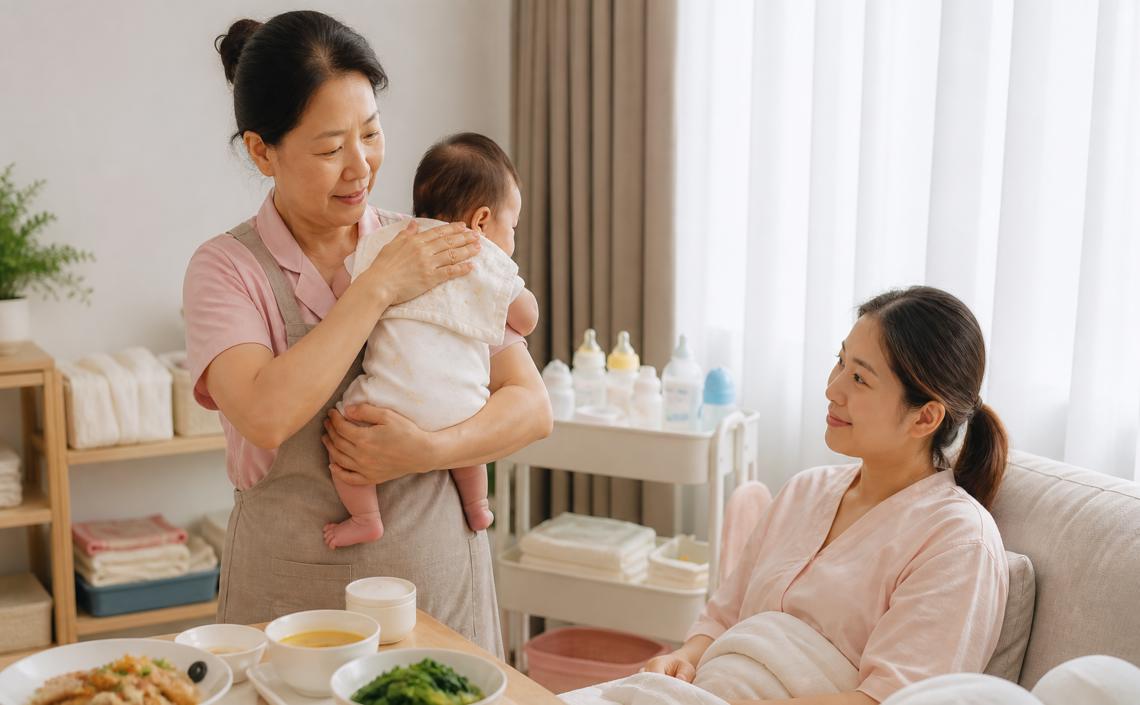 24 小時月嫂一天怎麼安排？從寶寶照護、月子餐到產婦休&#...
                                </div>
                            </div>
                            
                        </div>
                        <footer class=