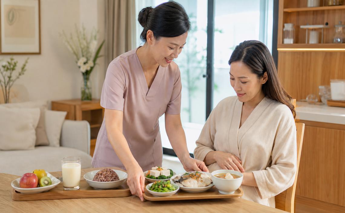 妊娠糖尿病生產後月子餐怎麼吃？主食份量、點心搭配與血糖追蹤重點